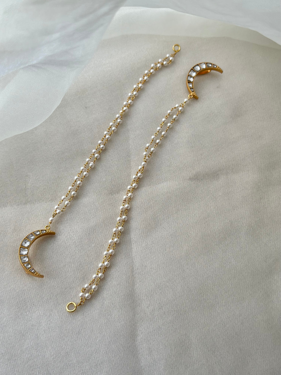 Chaand Pearl Hairchain (A Pair)