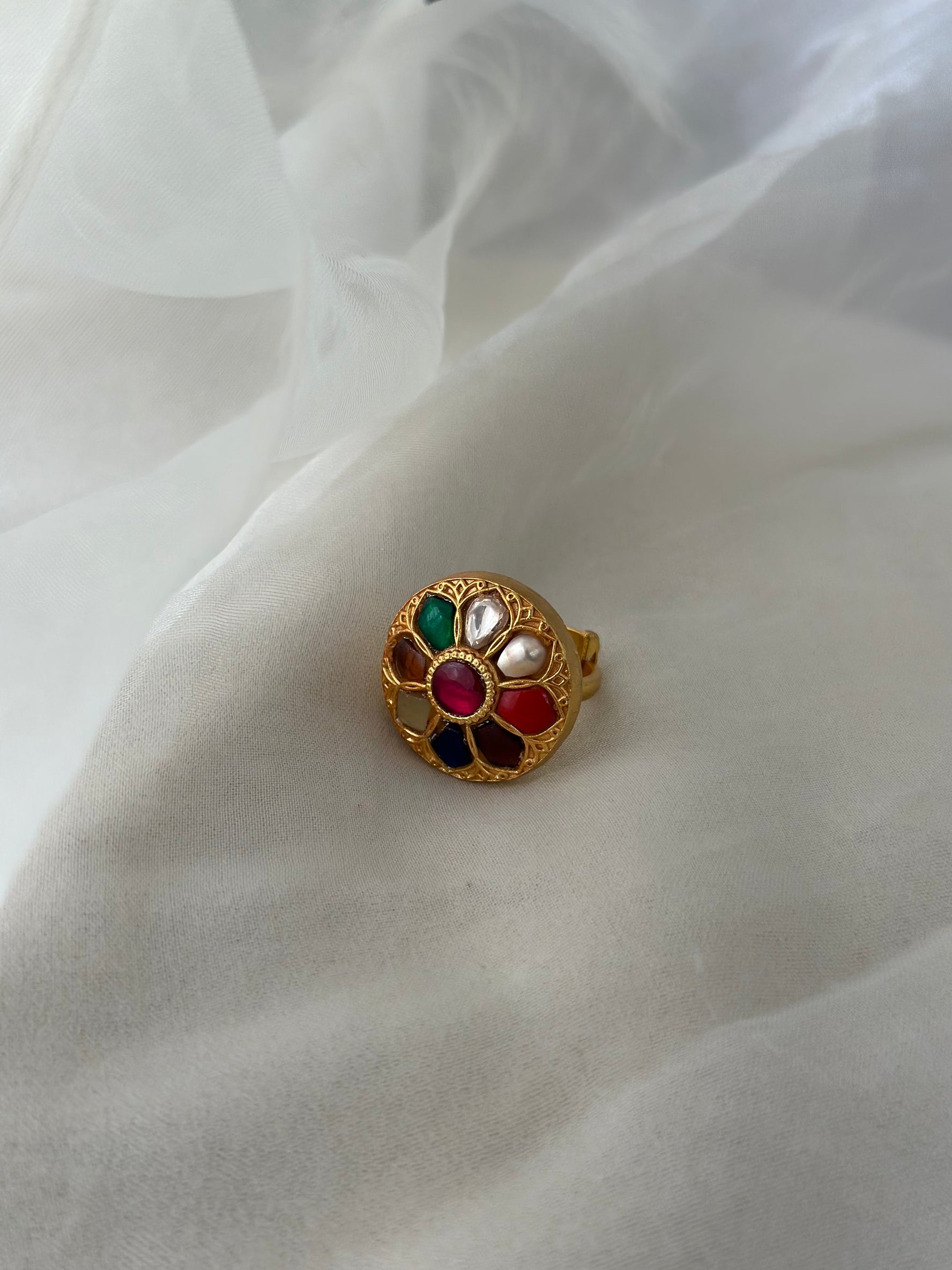 Navratna Cocktail Ring