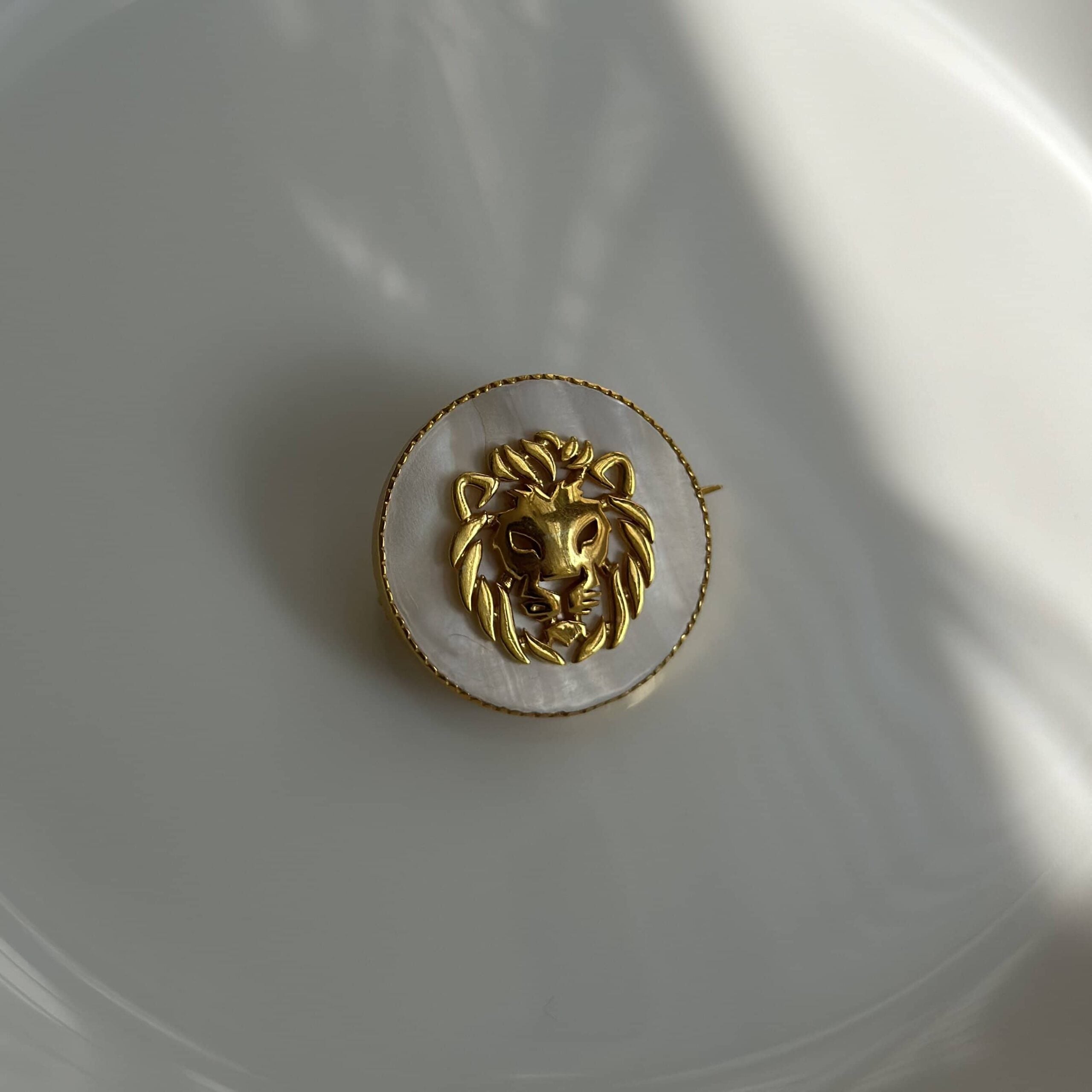 Men's Lion Head Ring In 14k Gold Or Platinum - DaVinci Emporium - Foto 4