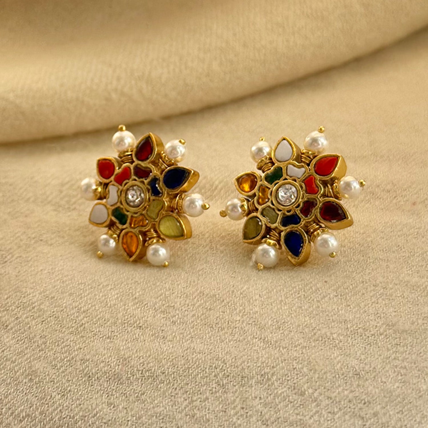 Tanishq navaratna earrings deals