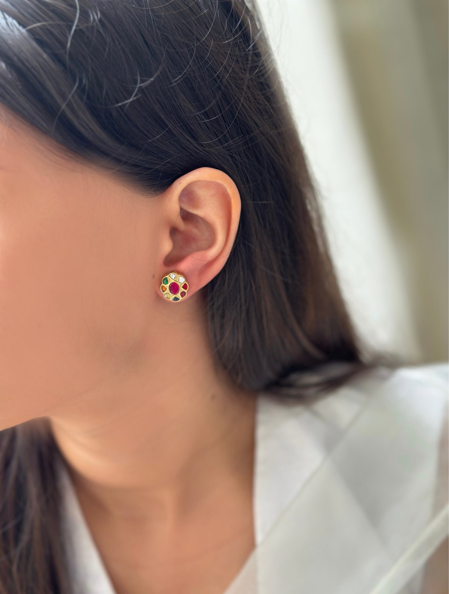 Navratna Studs (Small)