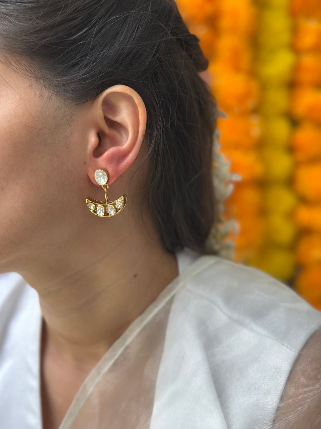Chaand Polki Earrings