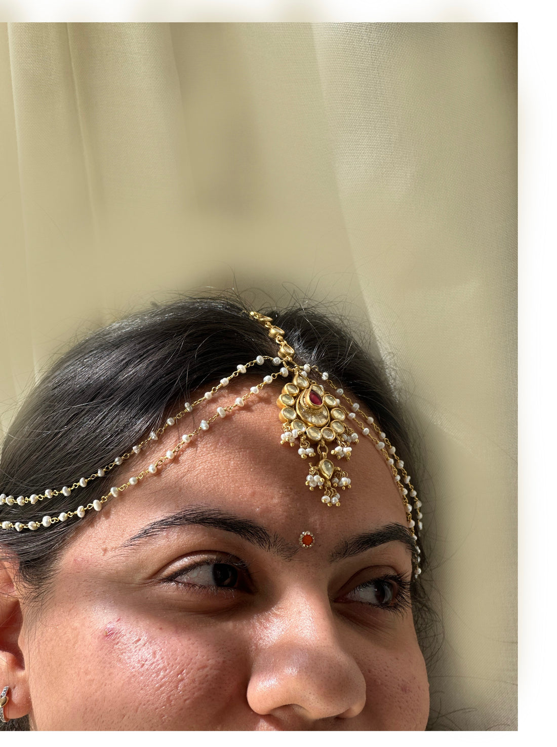 Tilak tri-layer Maangtikka