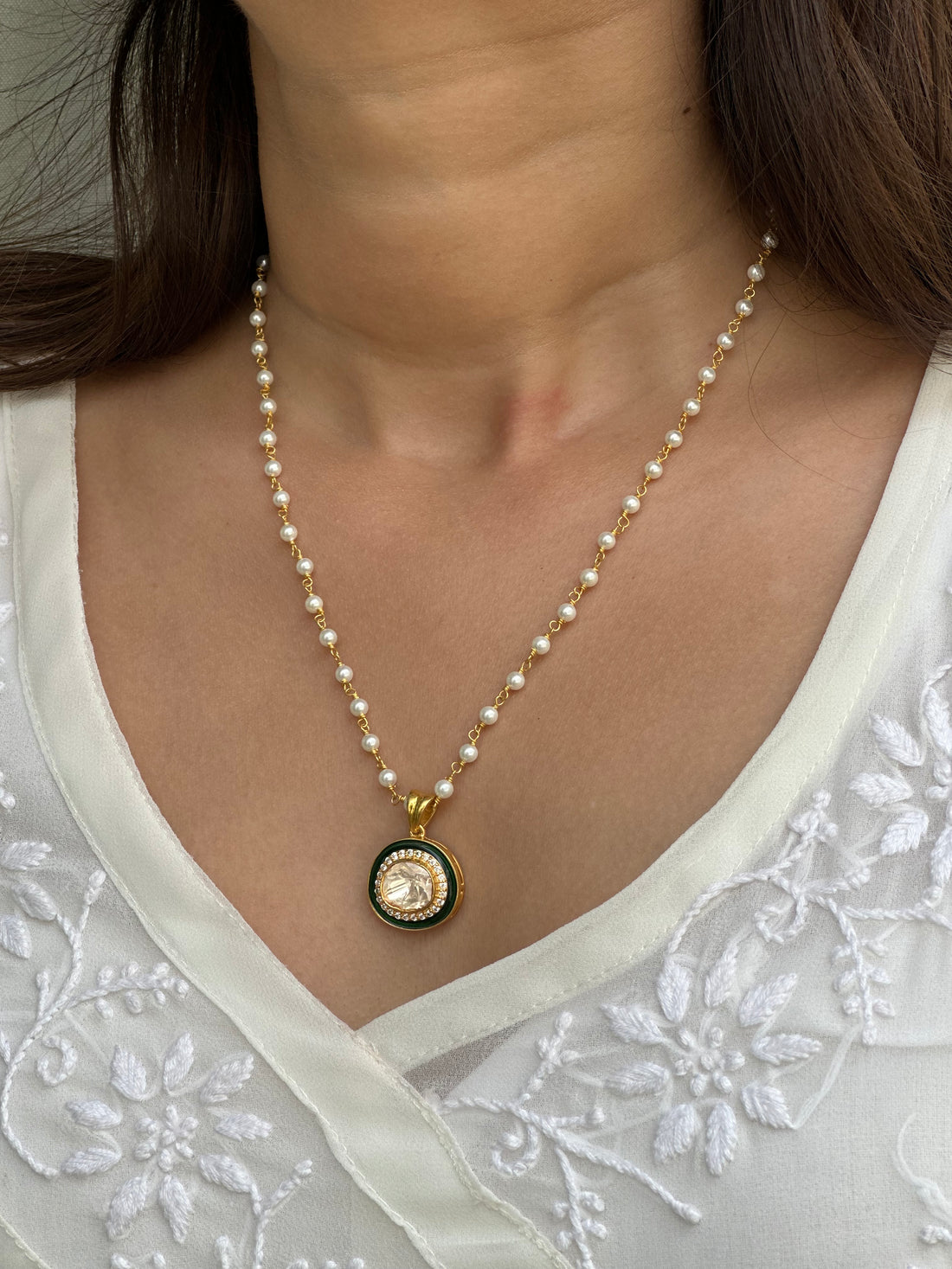 Mughal Polki Pendant