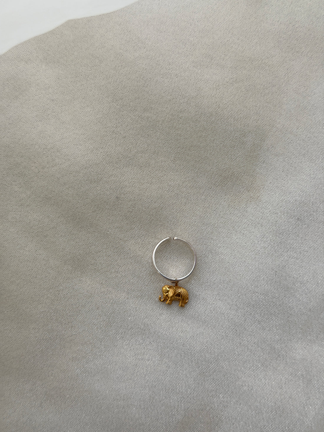 Hanging Haathi Knuckle Ring