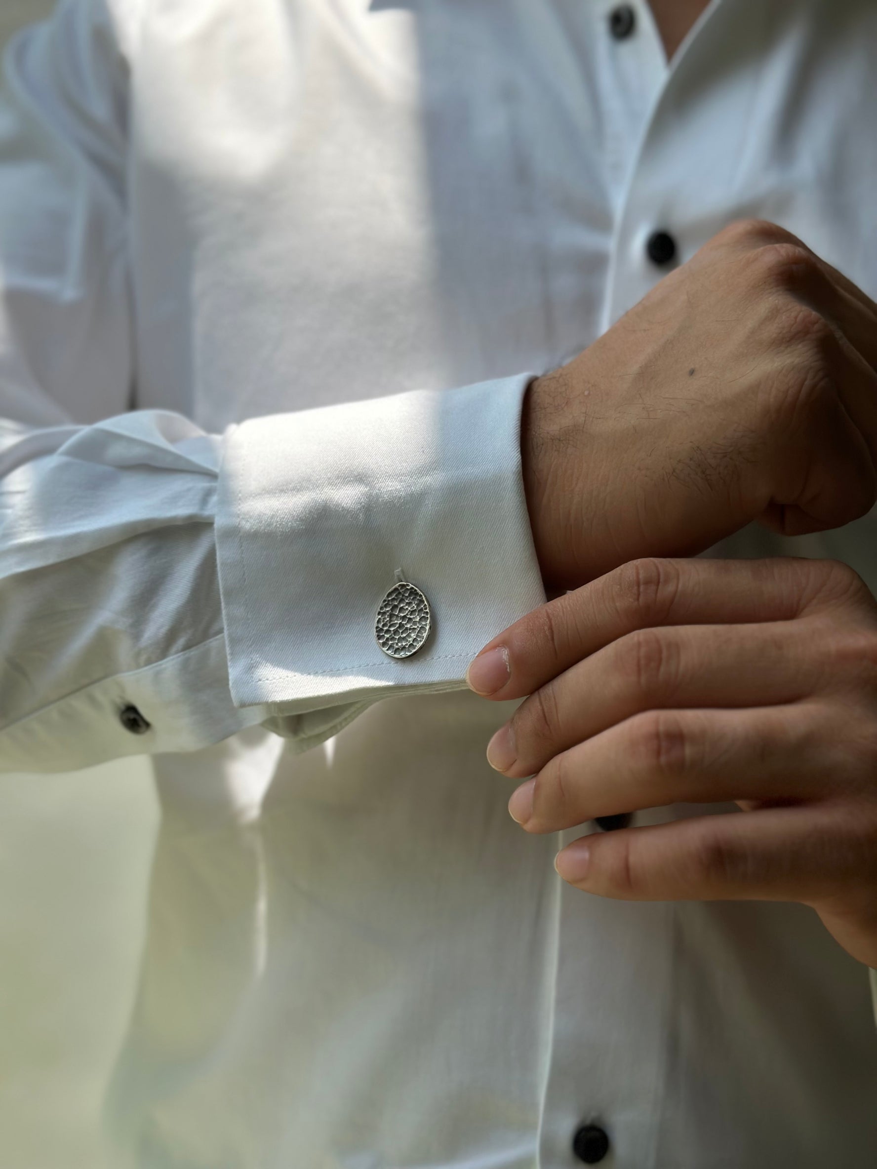 Hammered Cufflinks (Pair)