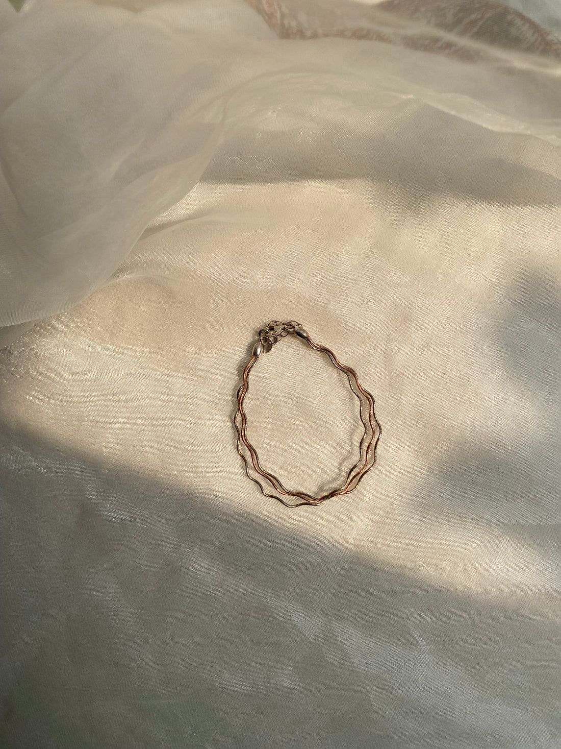 Dual Tone Twisted Bracelet