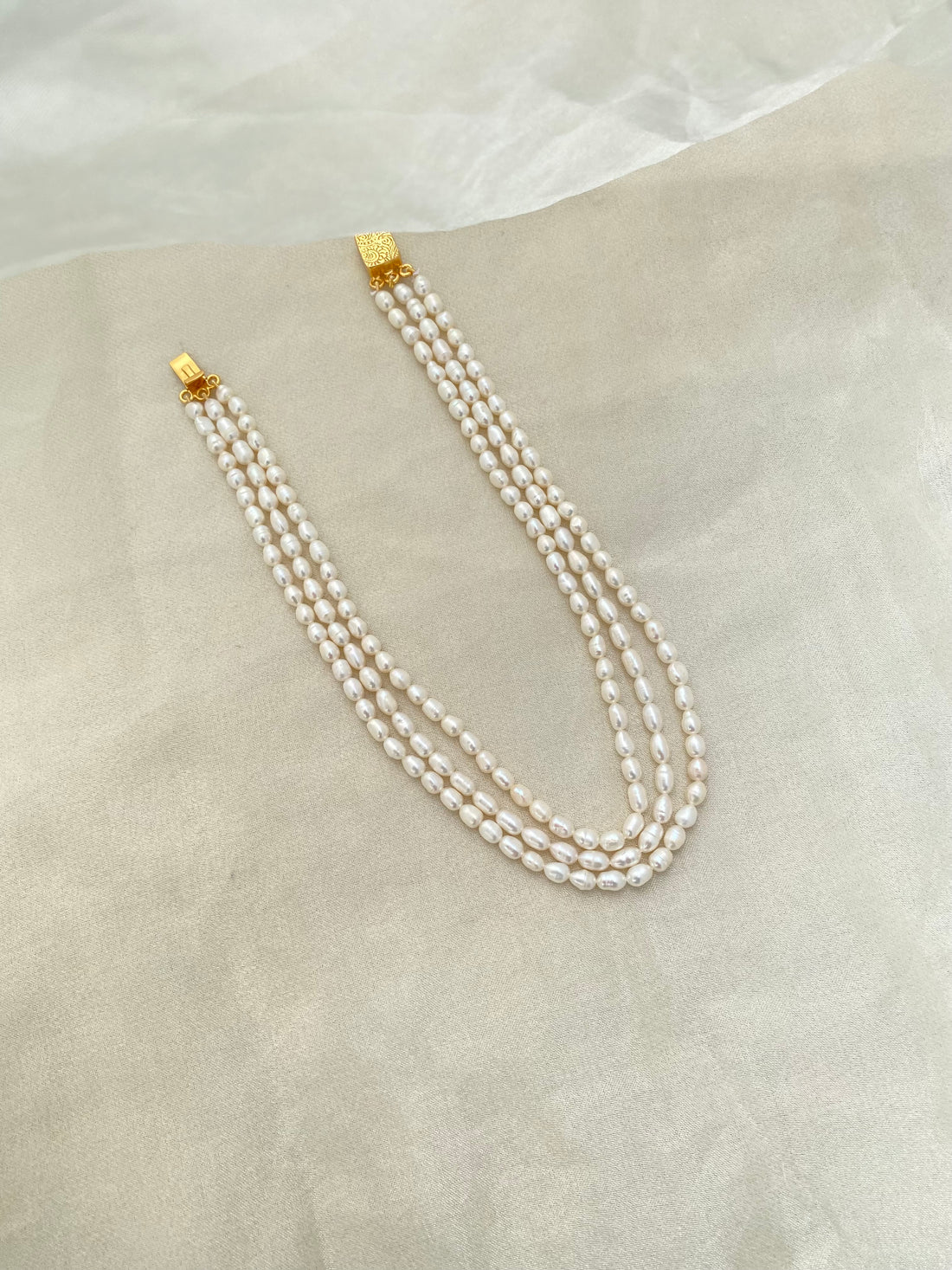 Gul Pearl-3 Layer Mala