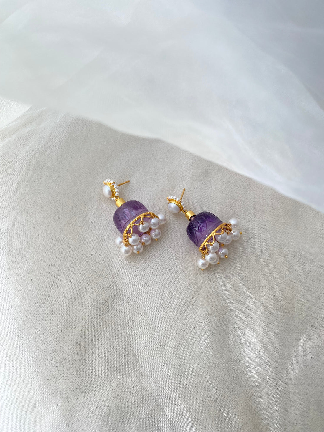 Amethyst Jhumkis