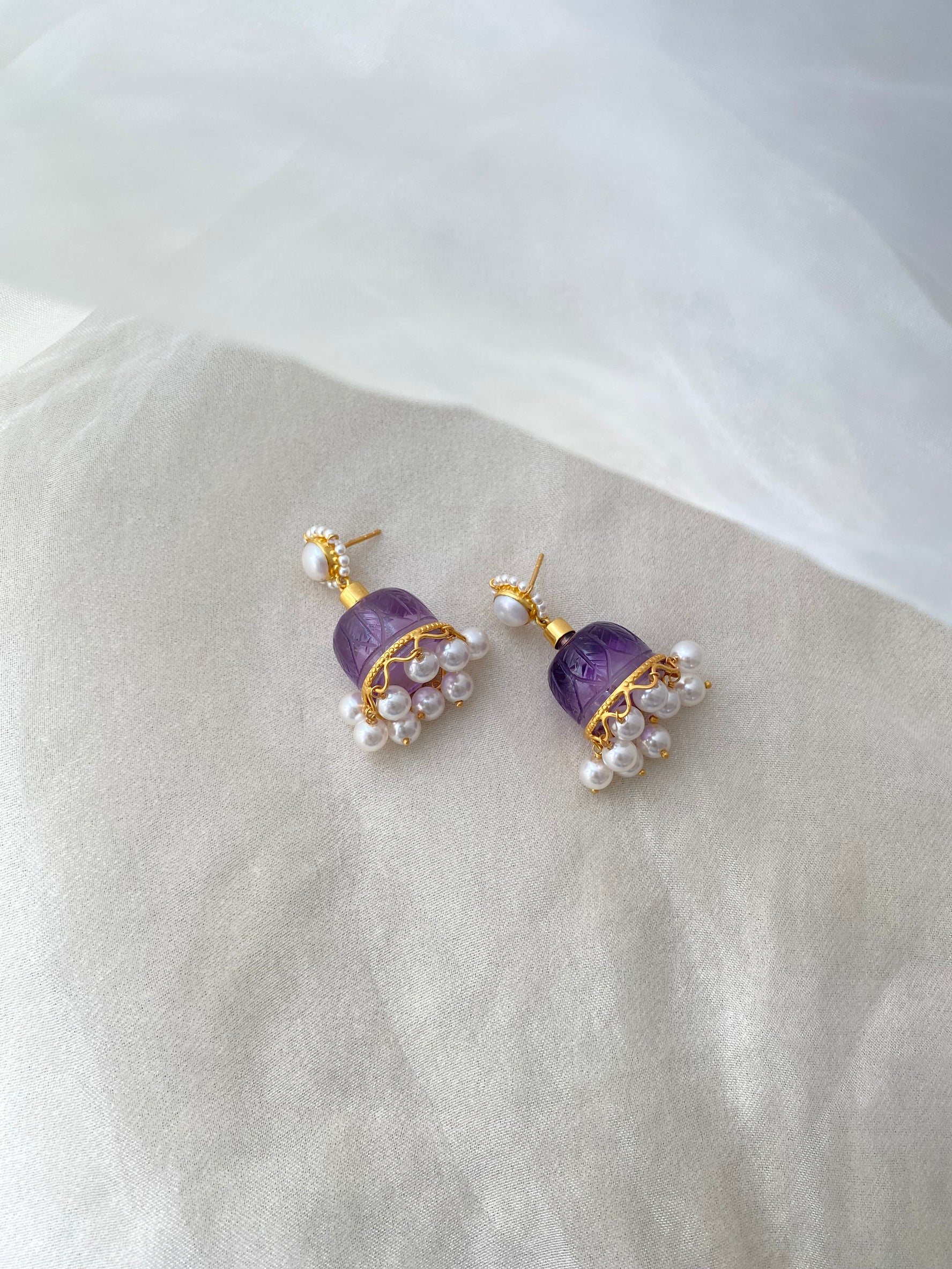 Amethyst Jhumkis