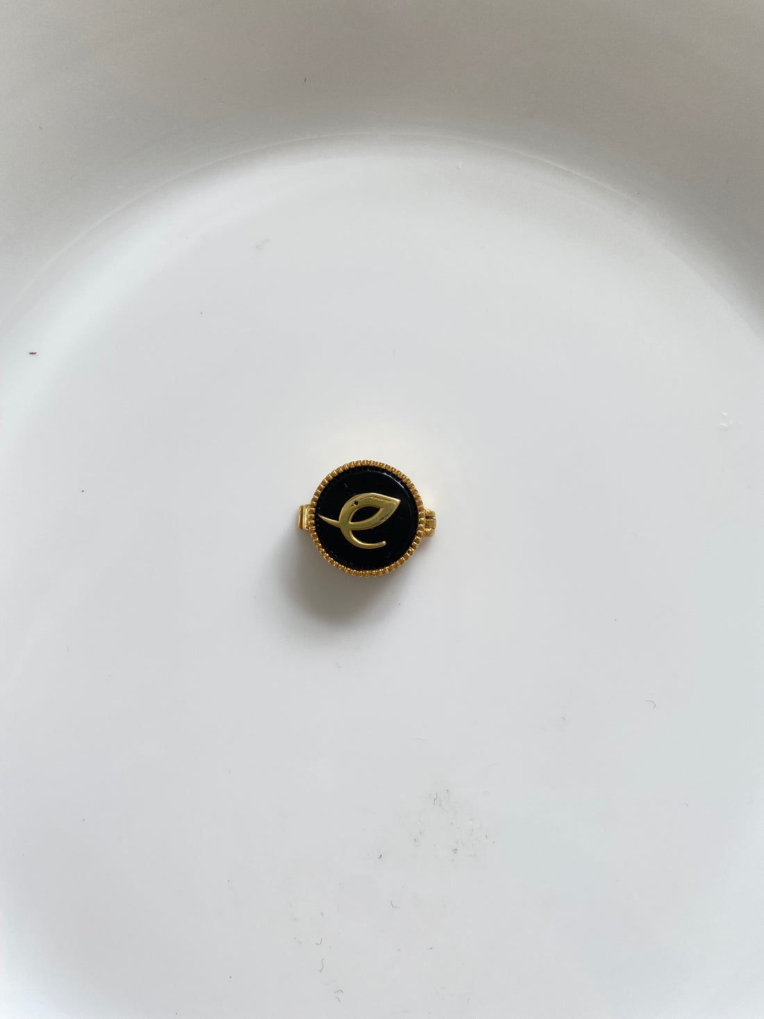 Black Onyx Button Clip
