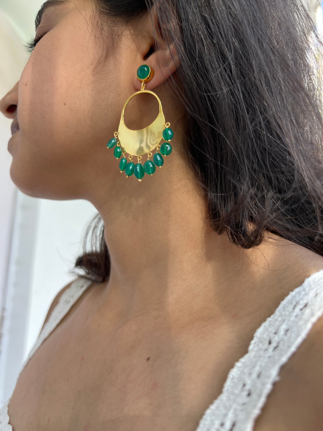 Noor Chaandbali - Emerald