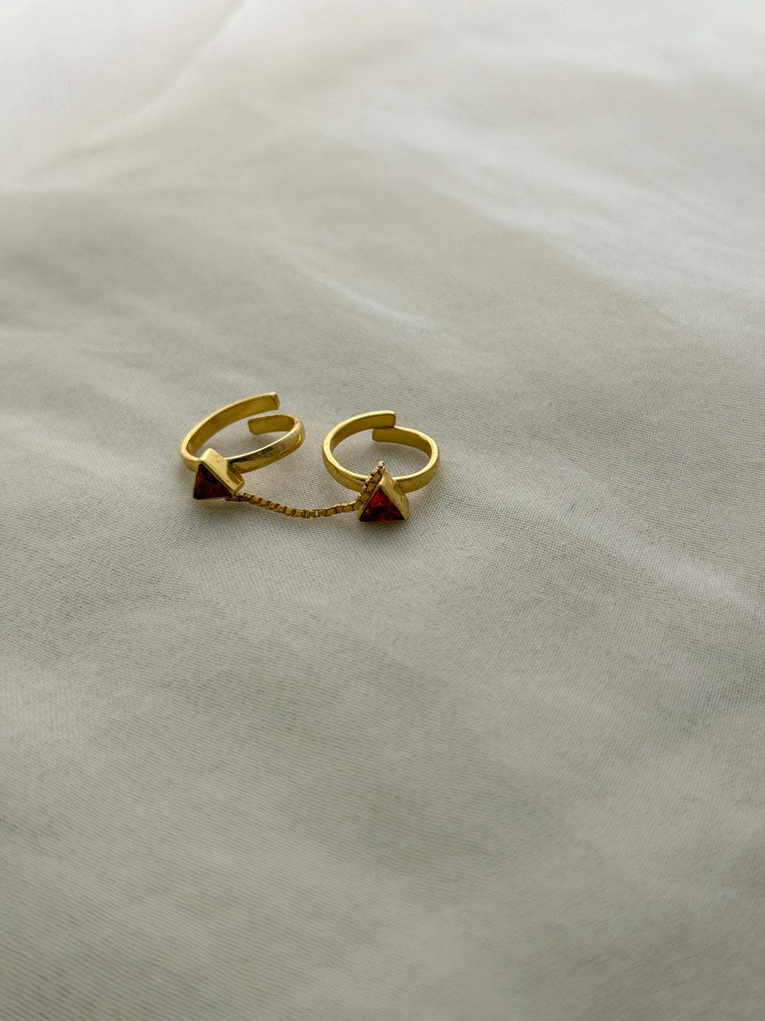 Dark Citrin dual ring