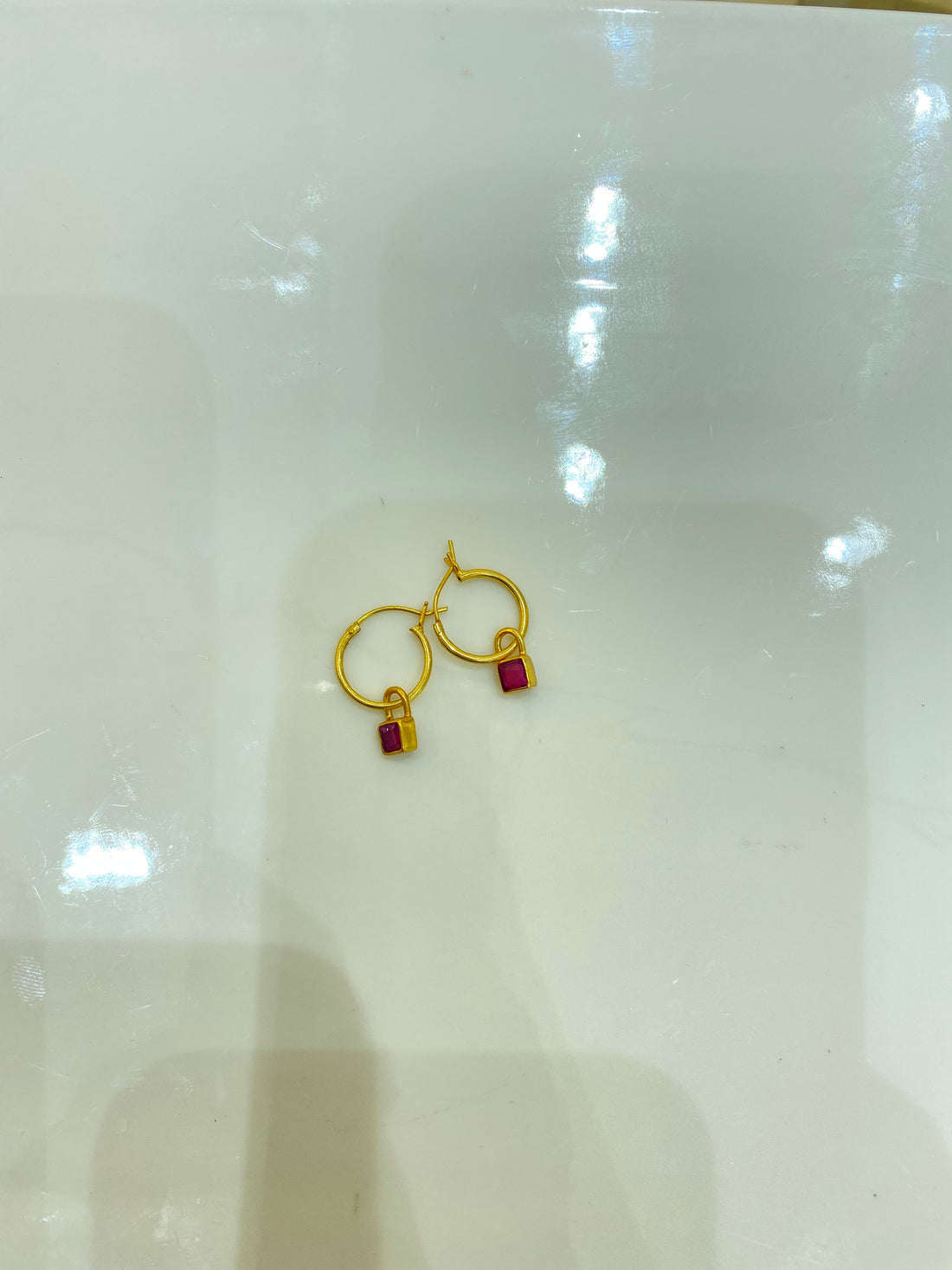 Changeable Charm Hoops