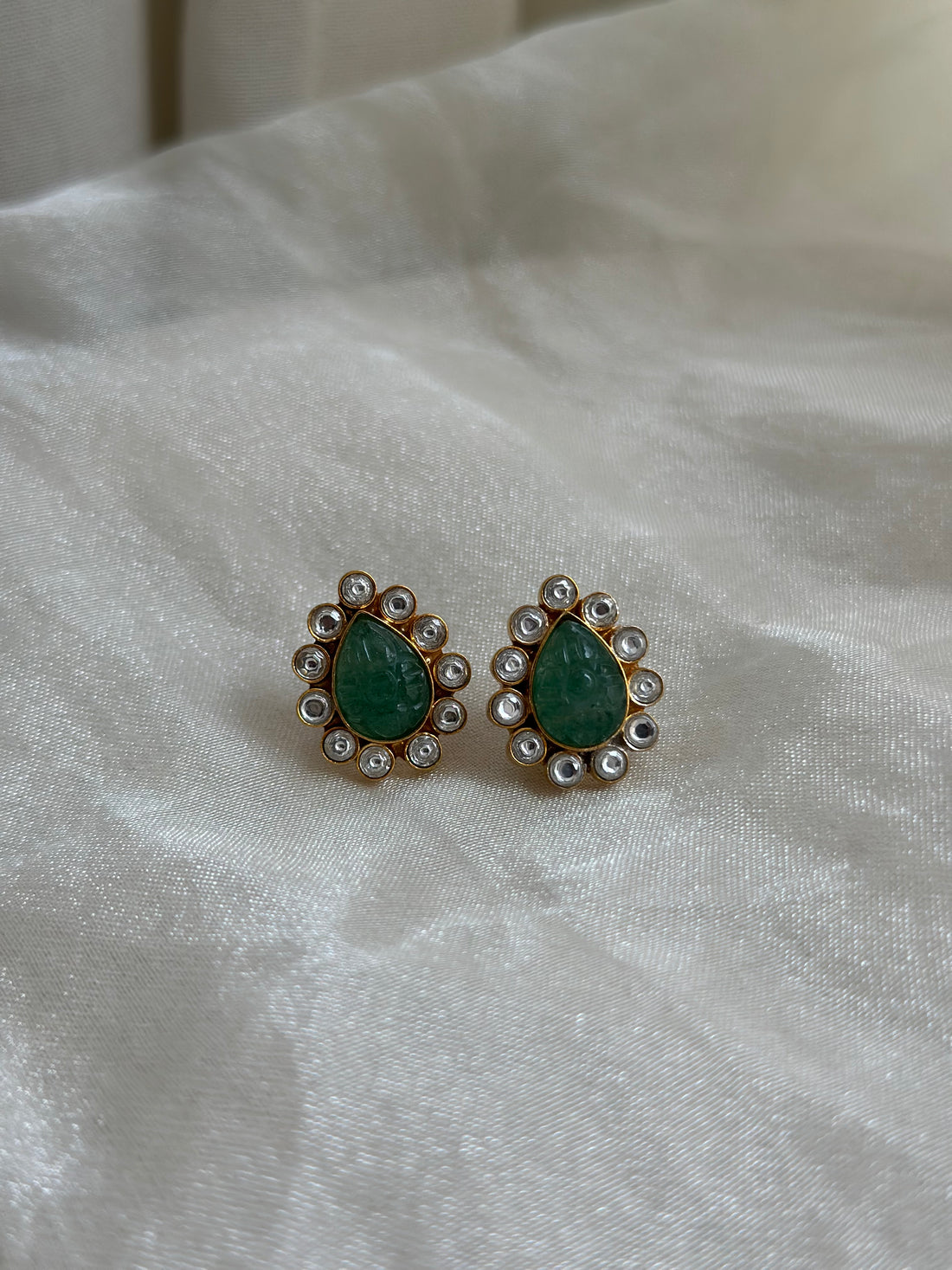 Green Sleek Studs