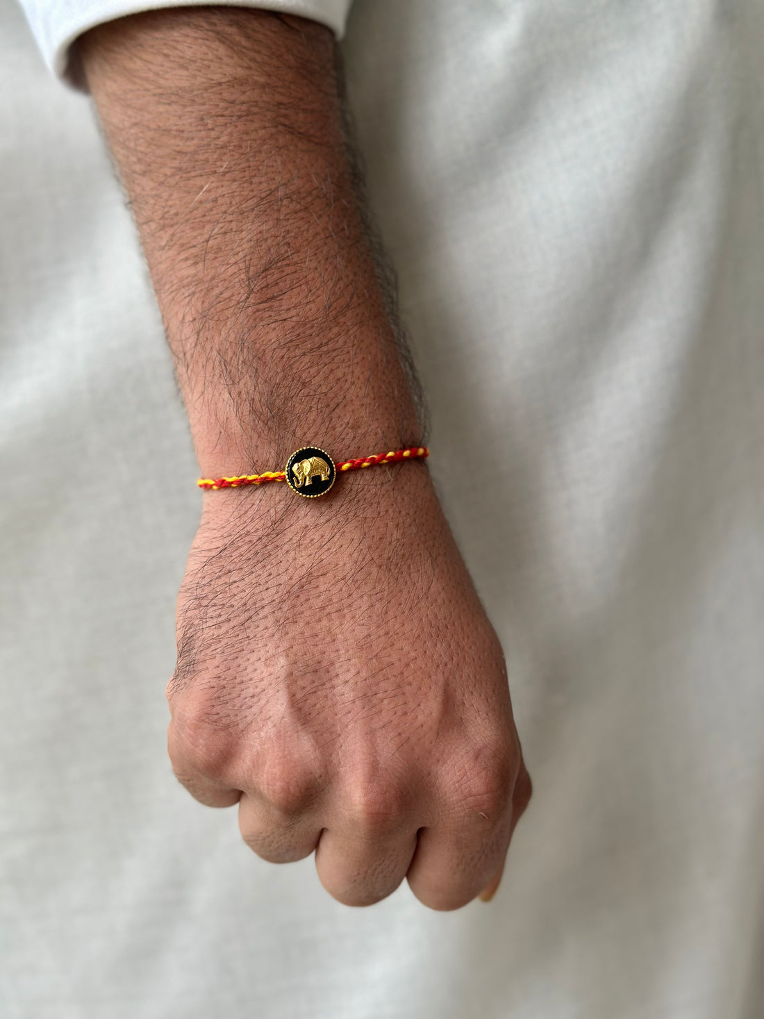 OG Haathi Rakhi cum pendant in 92.5 fine silver – Eterno India
