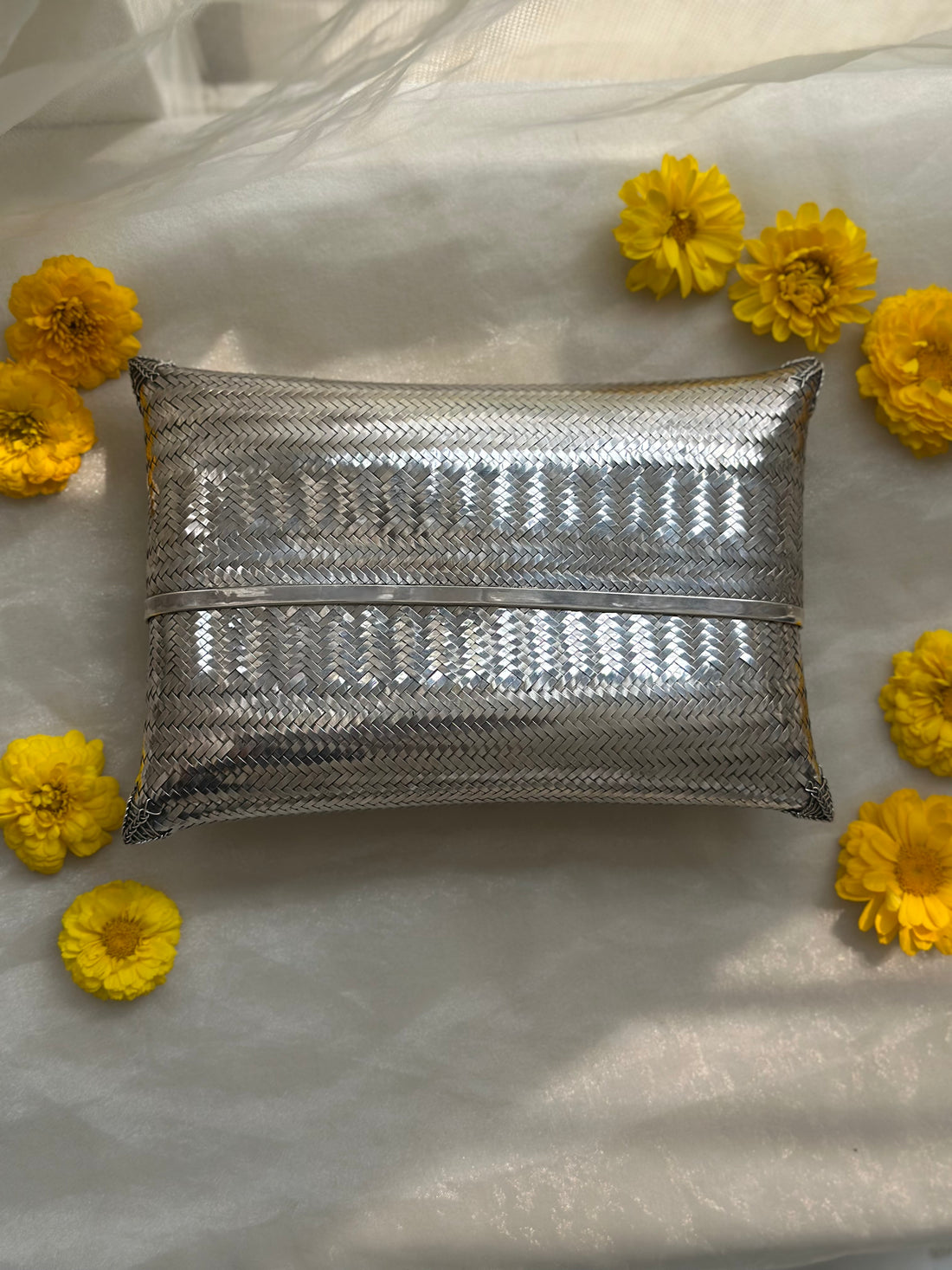 MOP Haathi Silver Bag