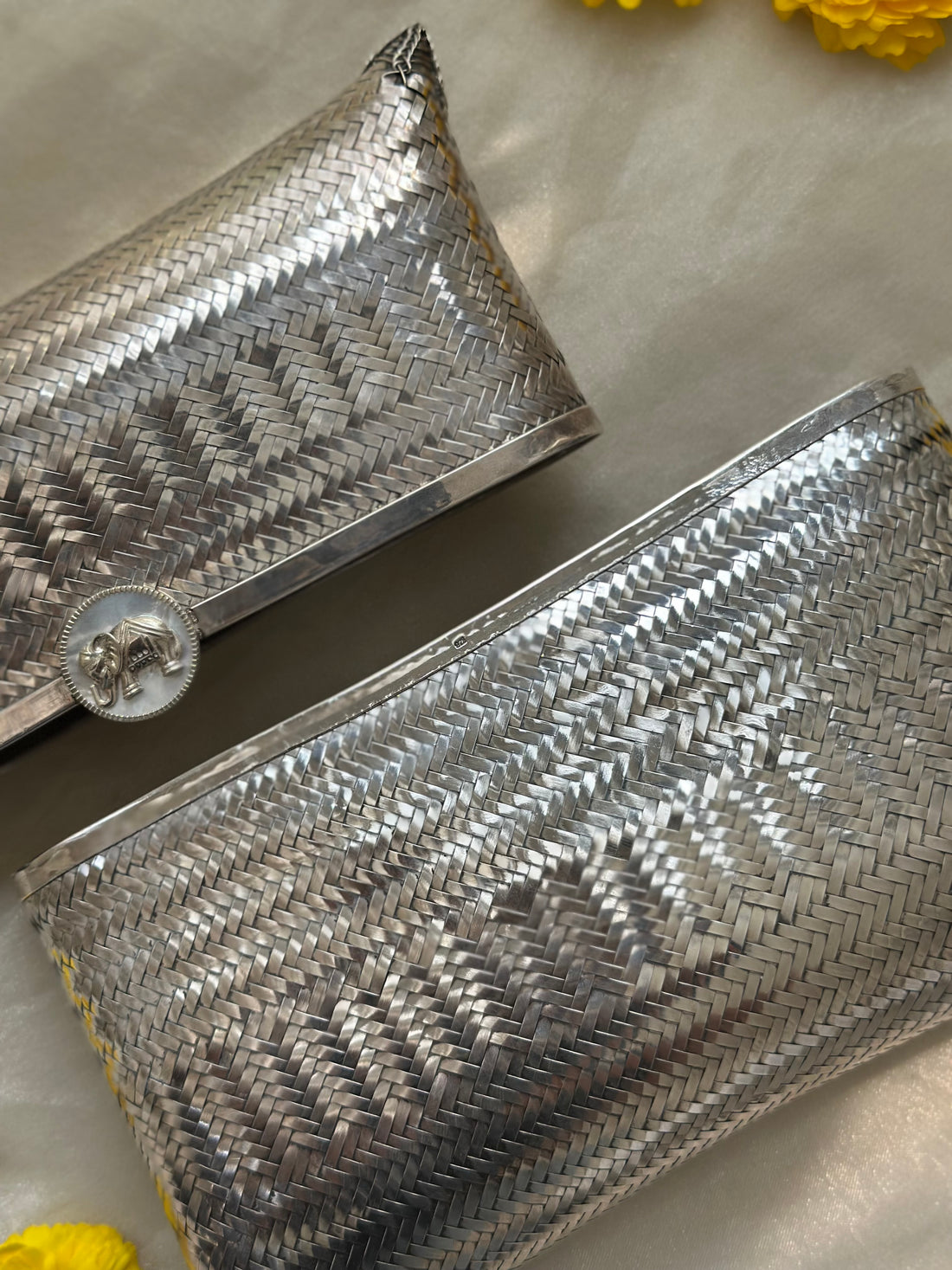 MOP Haathi Silver Bag
