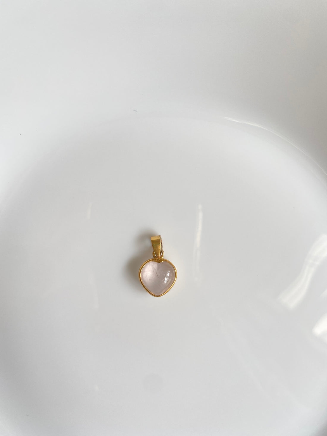 Gemstone Heart Pendant + Chain