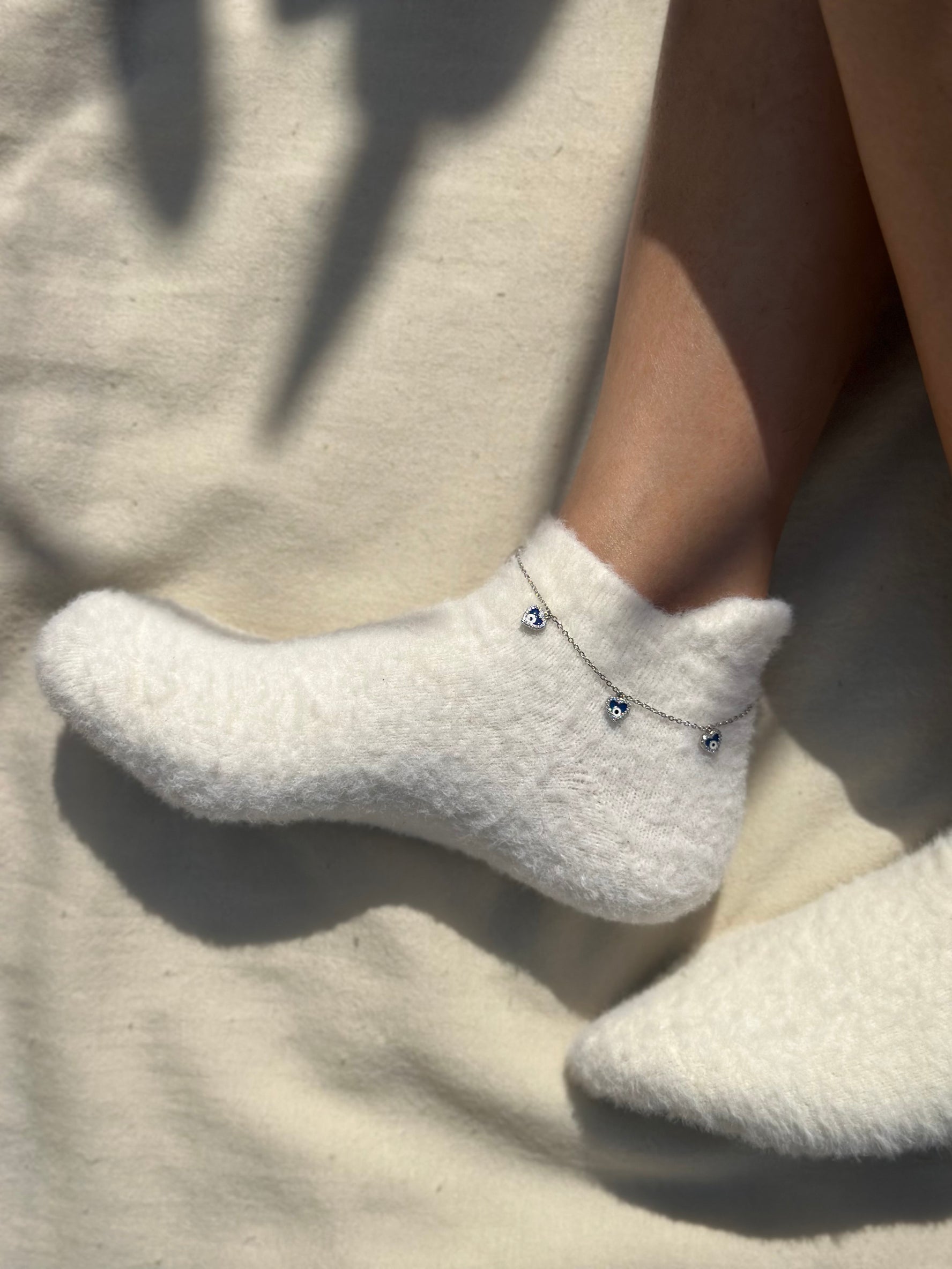 Heart evil eye Anklet