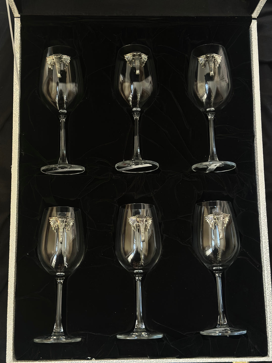 Silver Wine Glasses - Haathi (Set of 6)