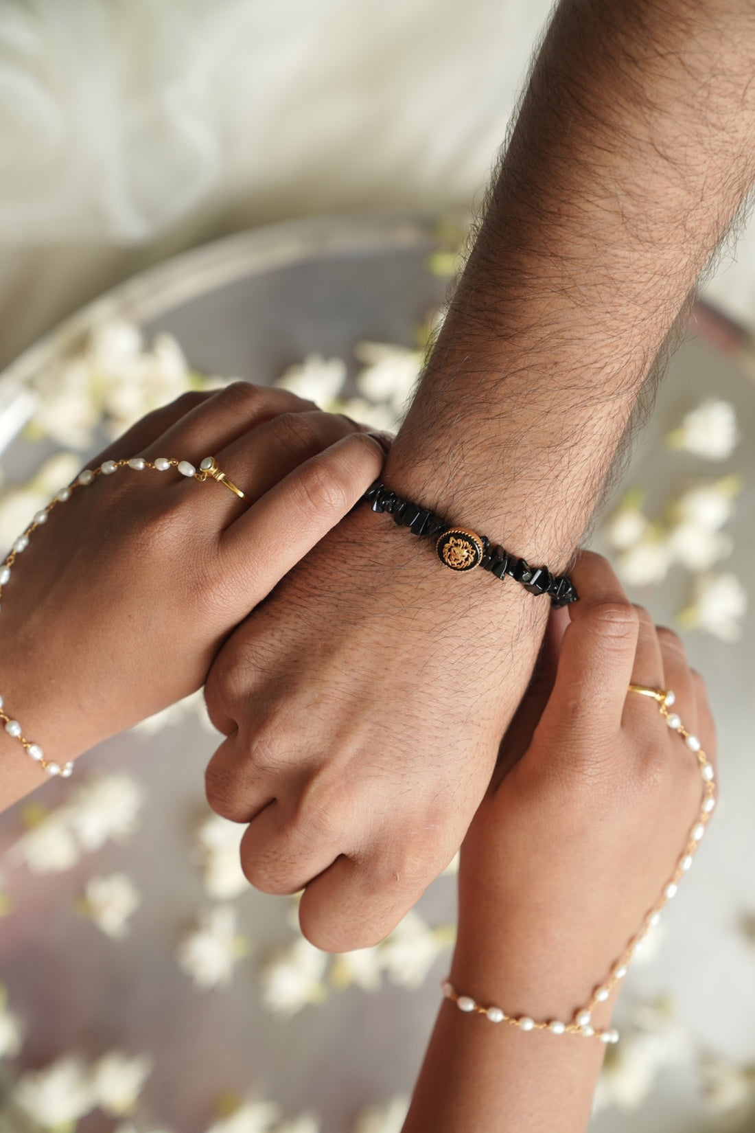 Black Onyx Lion Bracelet Rakhi(Limited Edition)
