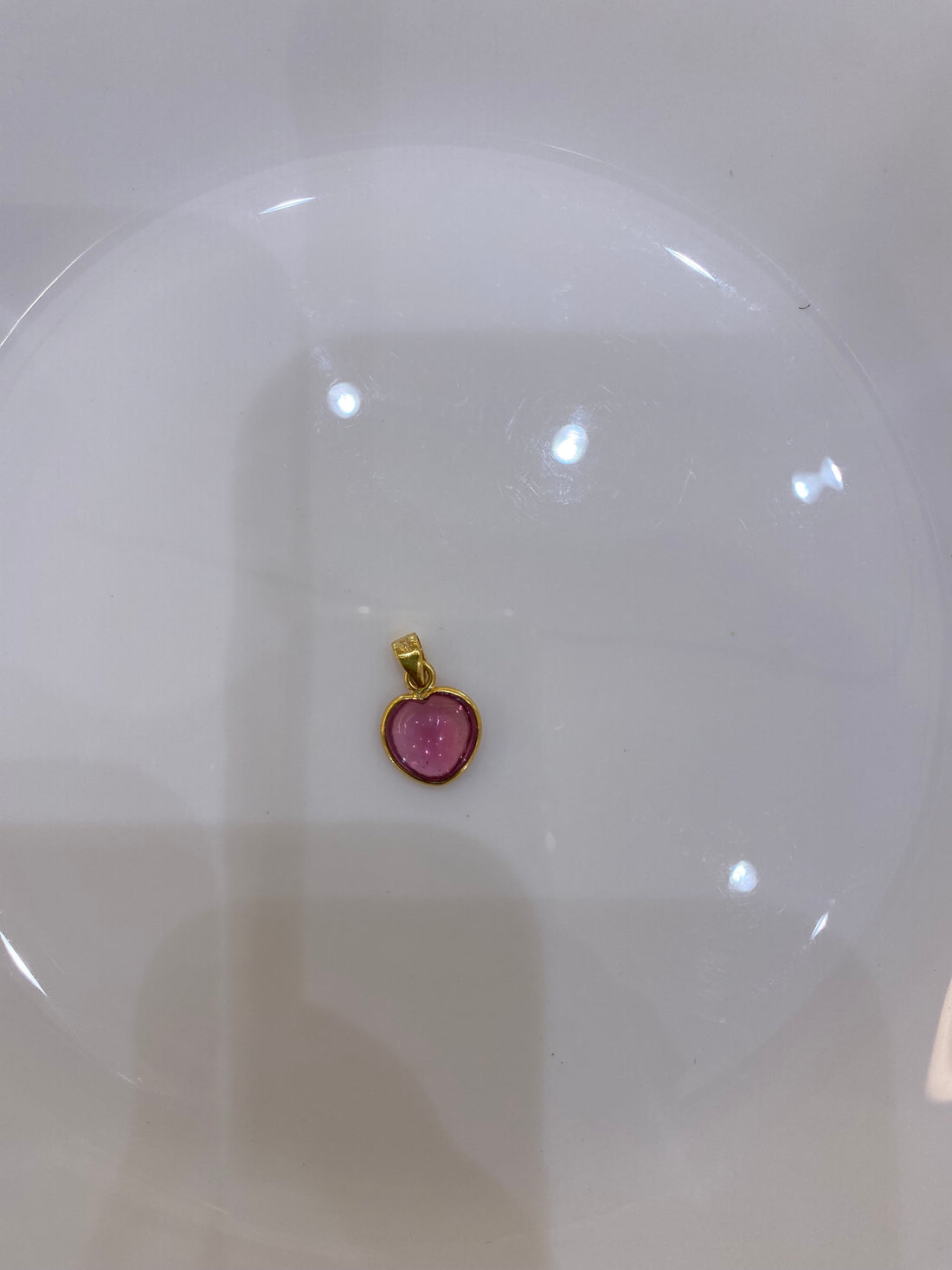 Heart Gemstone Watch Charm