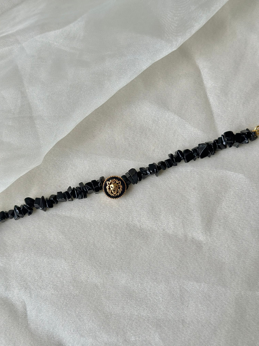 Black Onyx Lion Bracelet Rakhi(Limited Edition)
