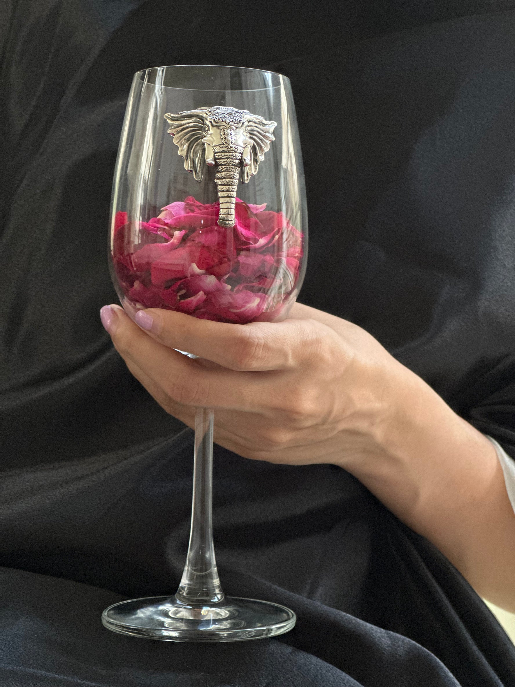 Silver Wine Glasses - Haathi (Set of 6)