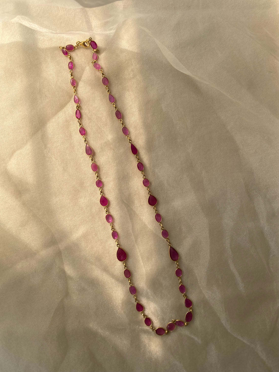 Gulabi Long Chain (Natural Ruby)