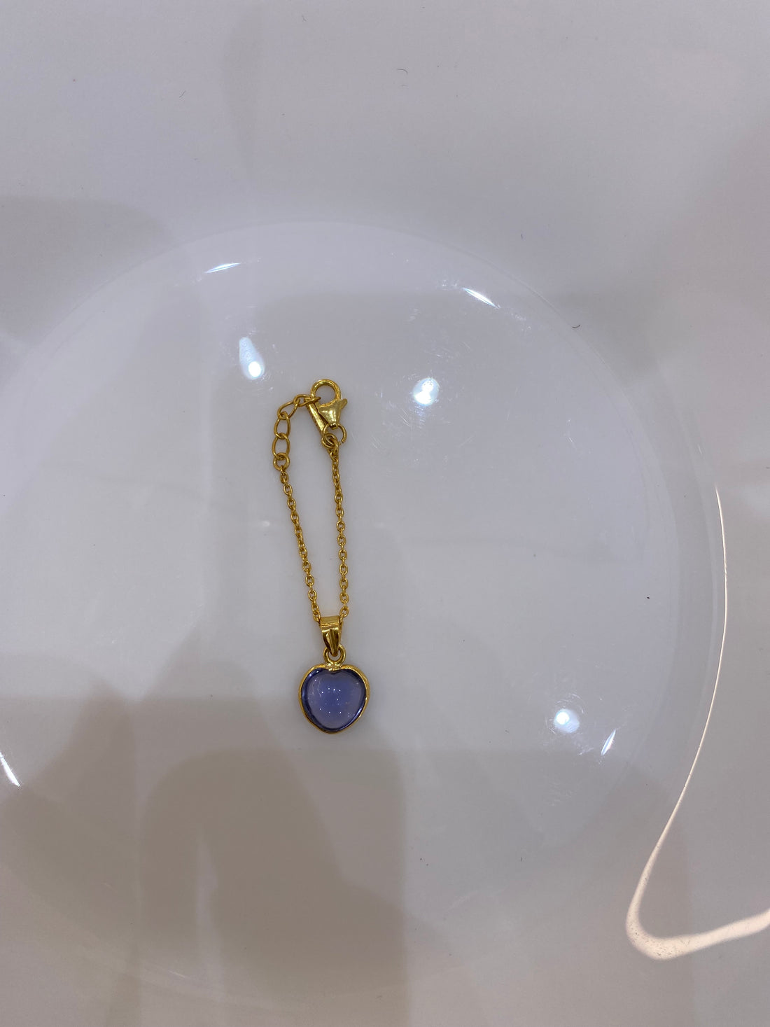 Heart Gemstone Watch Charm