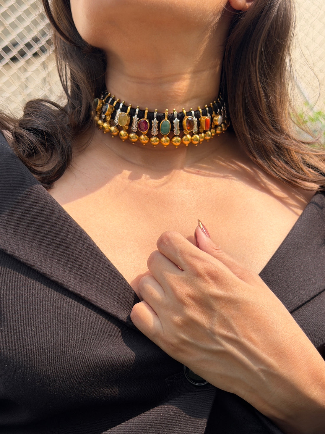 Ekdani Navratna Necklace