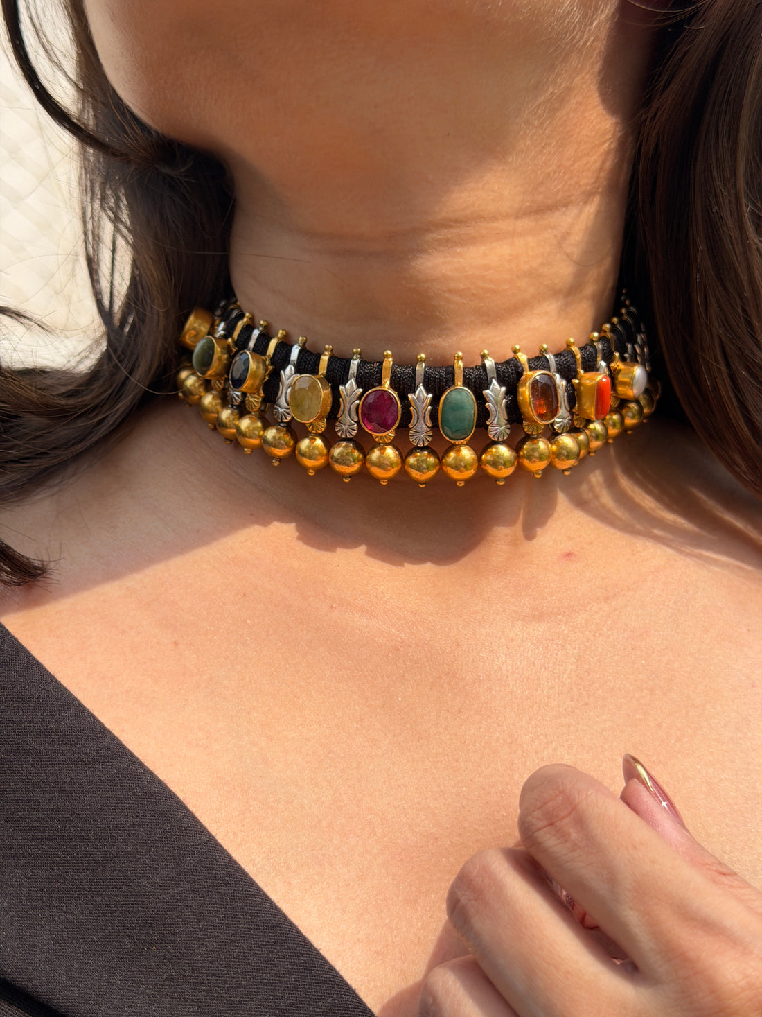 Ekdani Navratna Necklace