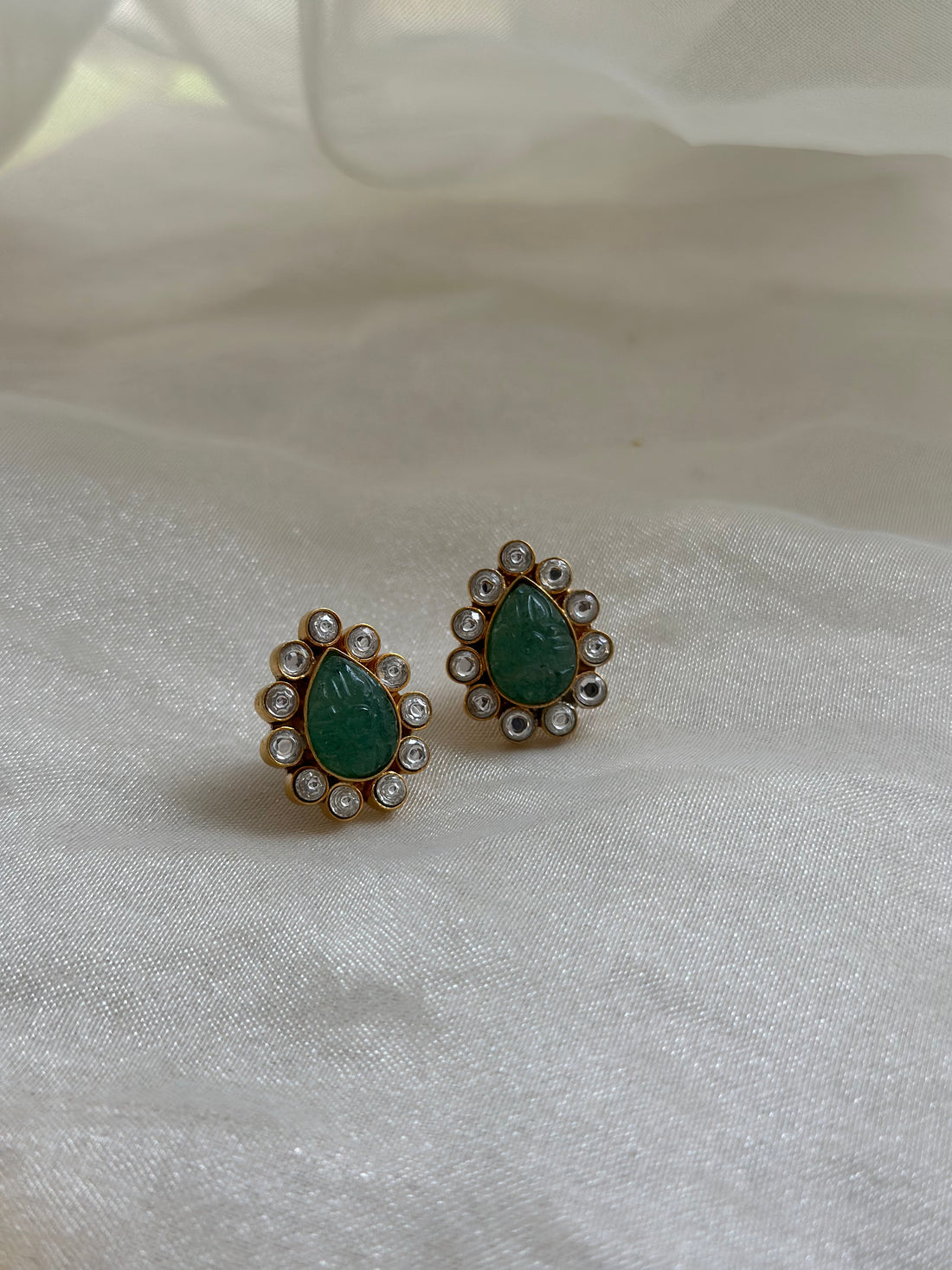 Green Sleek Studs
