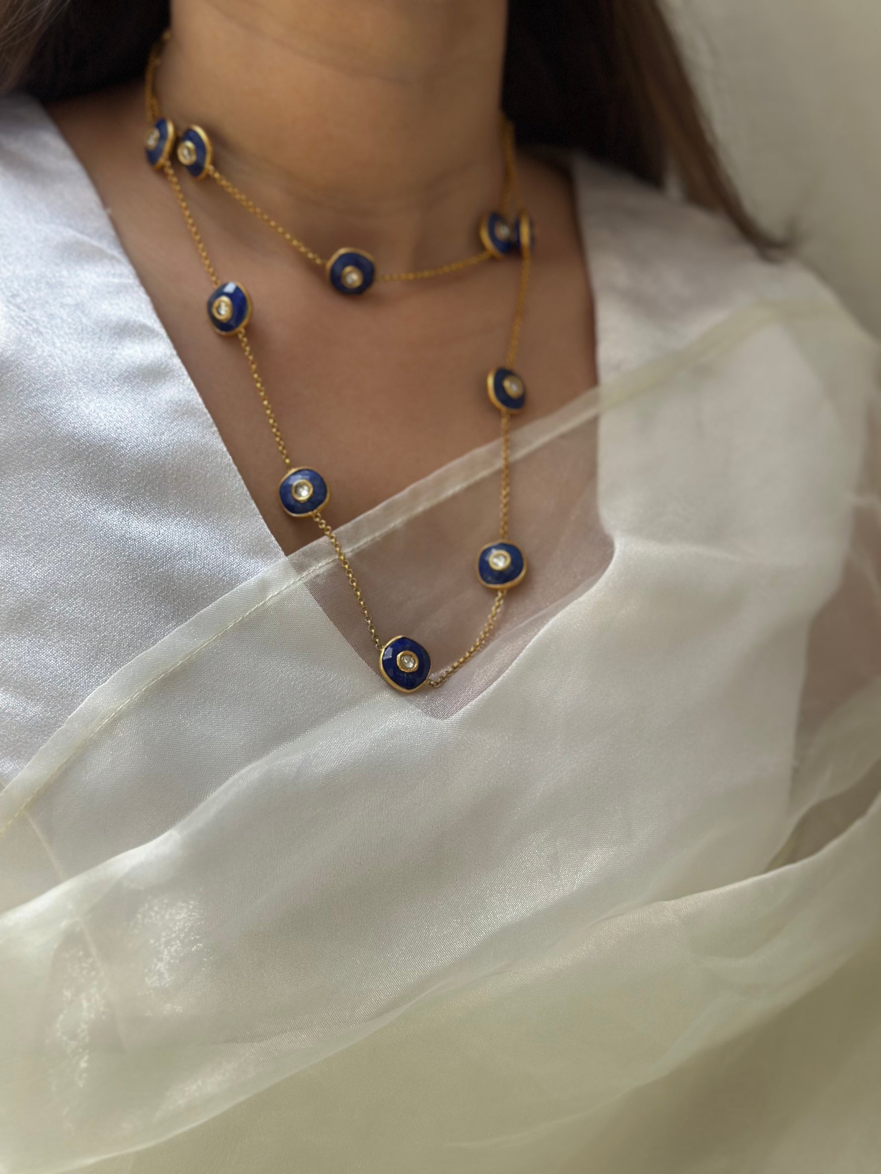 Blue Lapis Long Chain