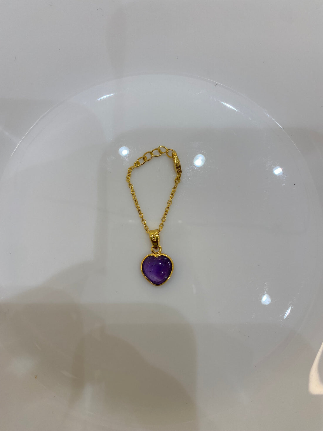 Heart Gemstone Watch Charm