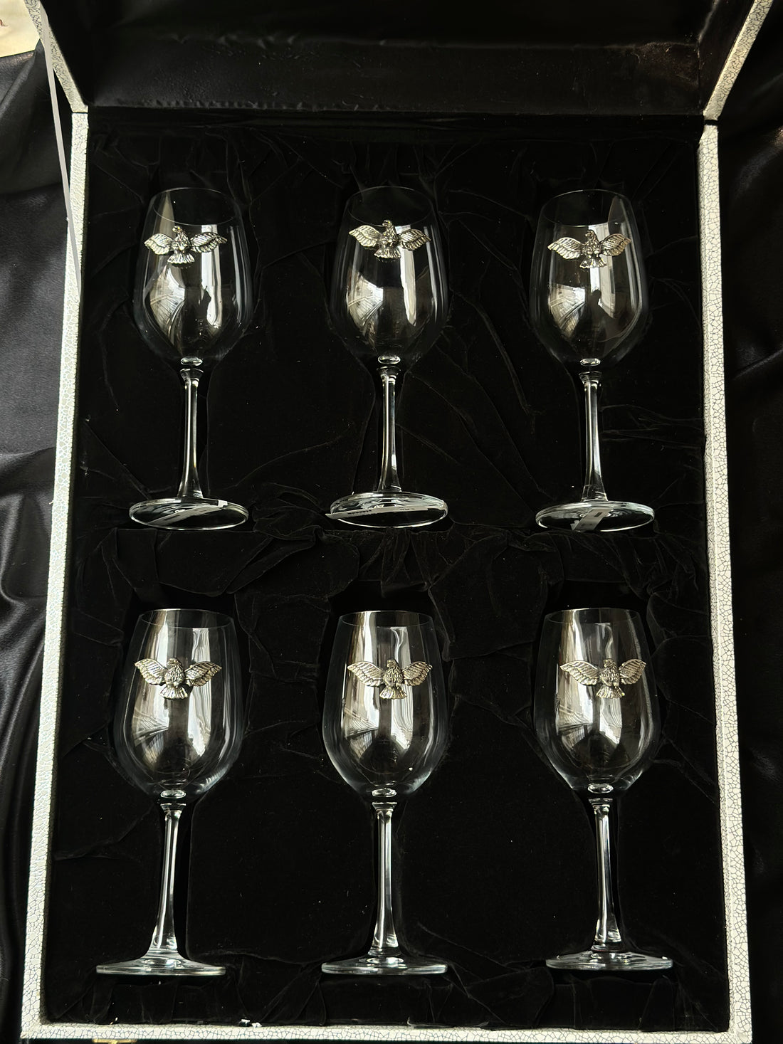 Silver Wine Glasses-Garuda (Set of 6)