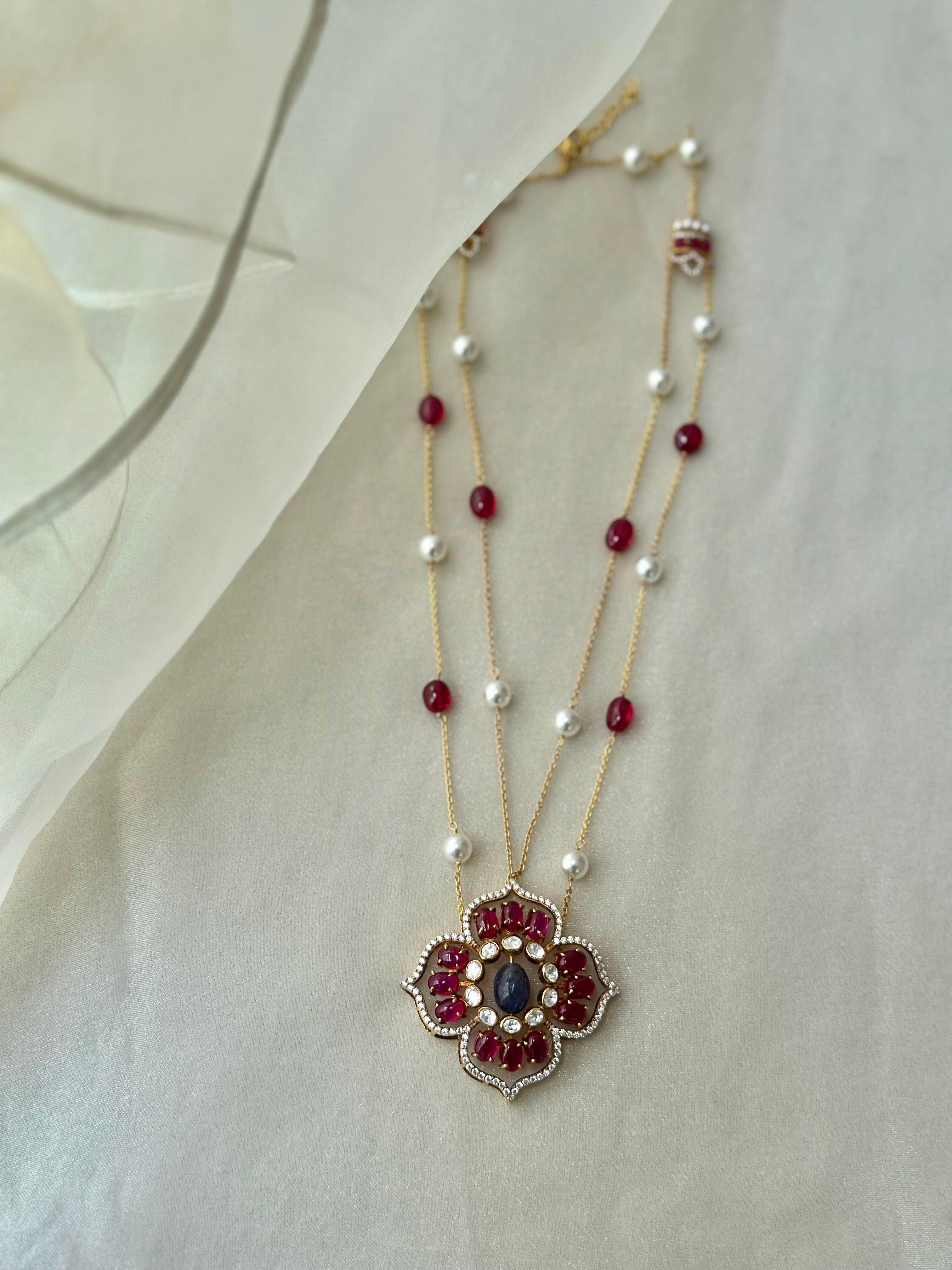 anokhi ruby necklace eterno india