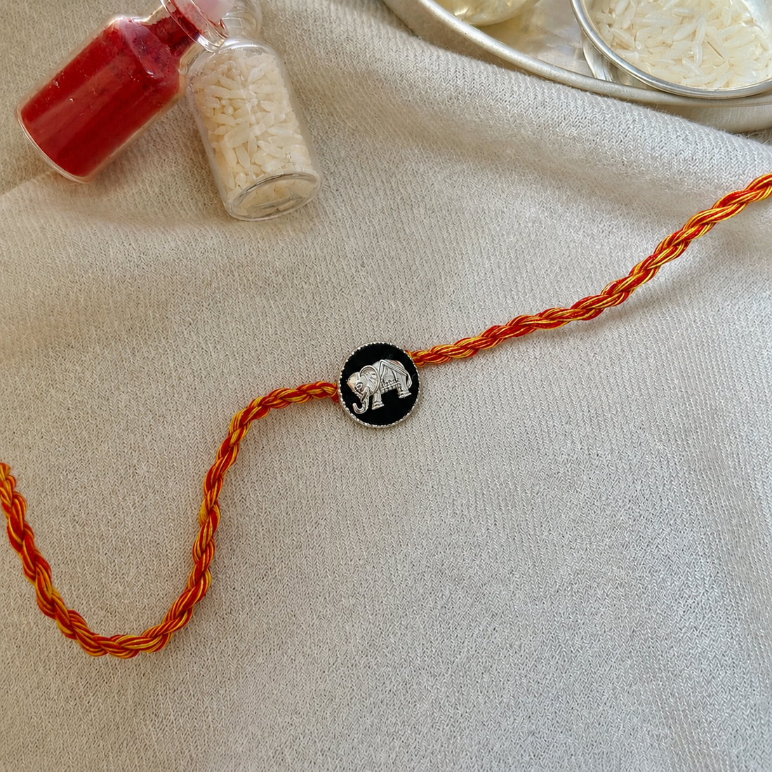 OG Haathi Rakhi Cum Pendant (92.5 Fine Silver)