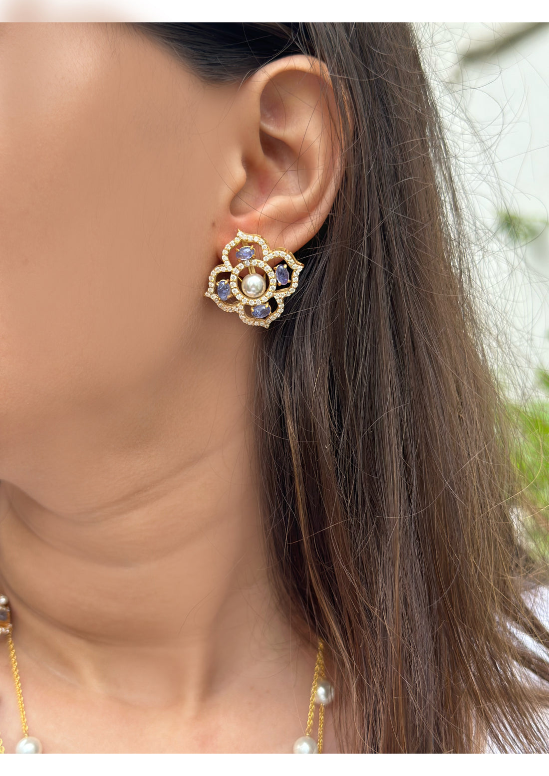 anokhi tanzanite earrings eterno india
