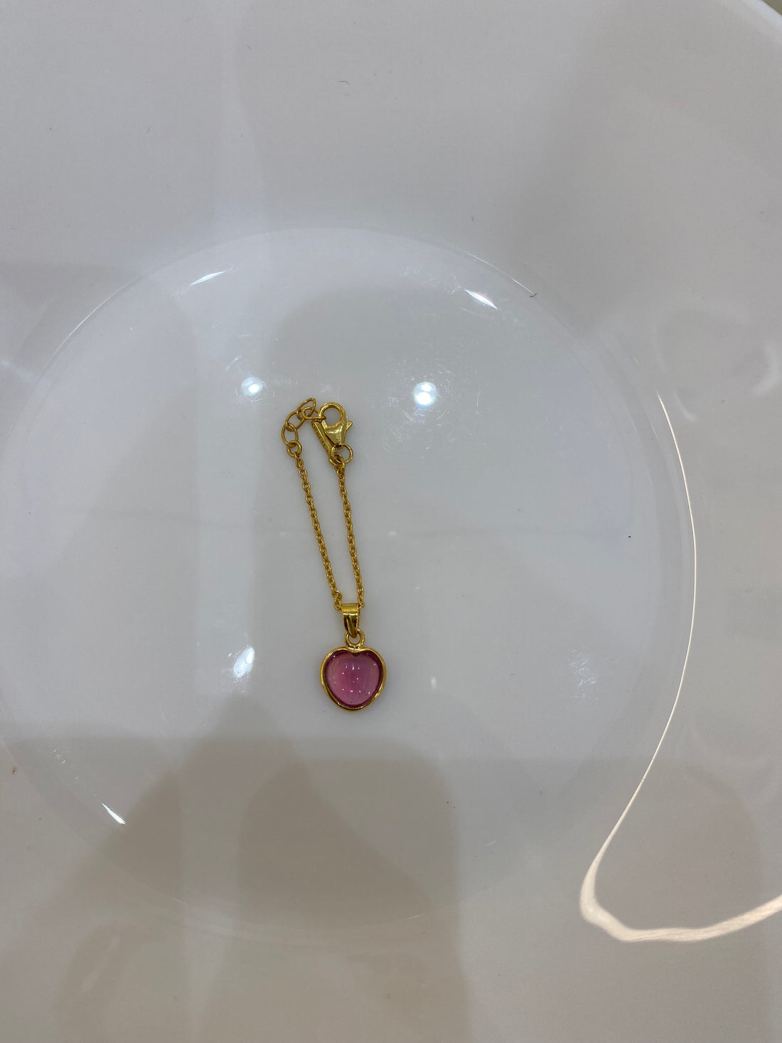 Heart Gemstone Watch Charm