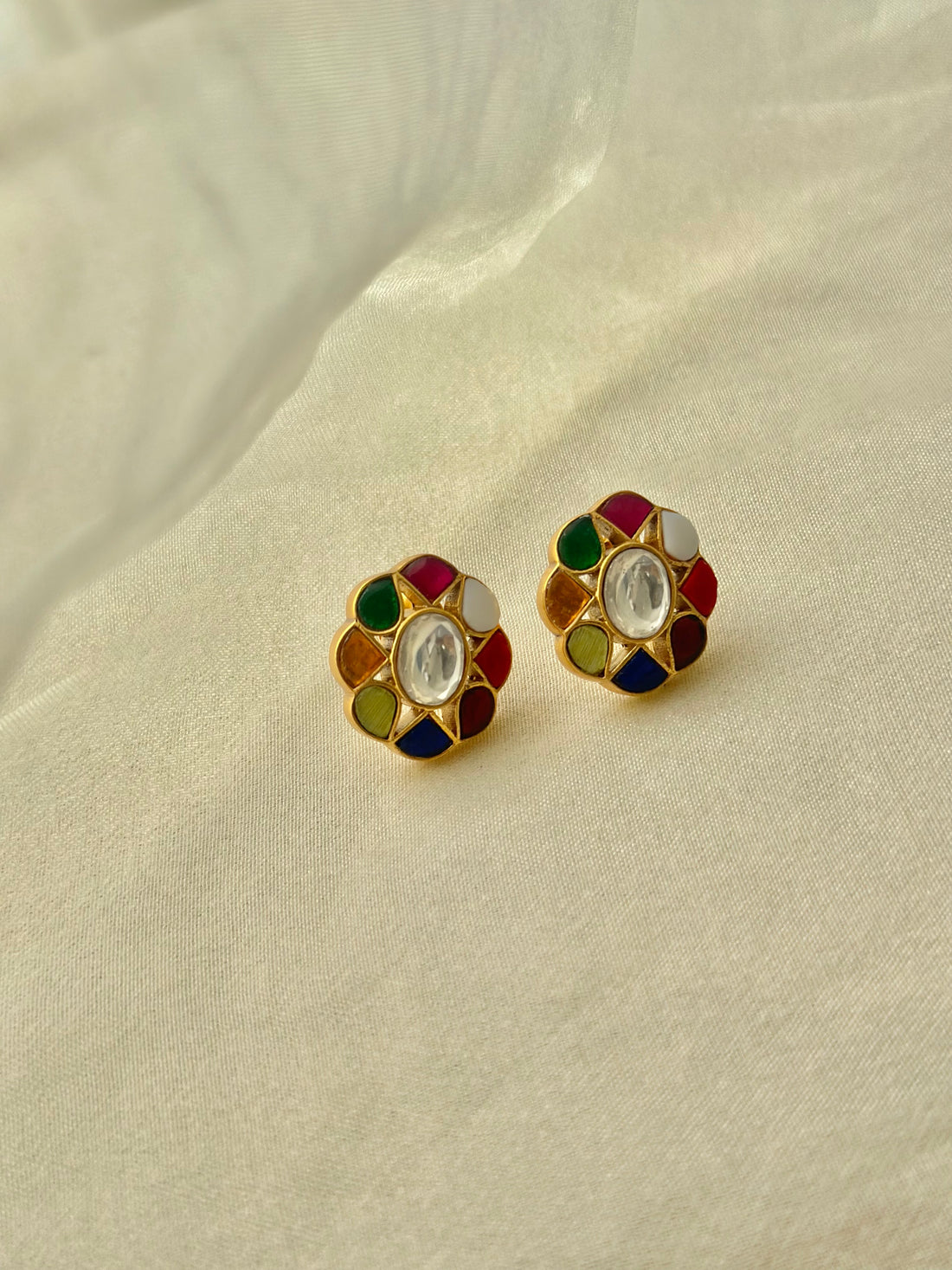 Navratna Studs (Large)
