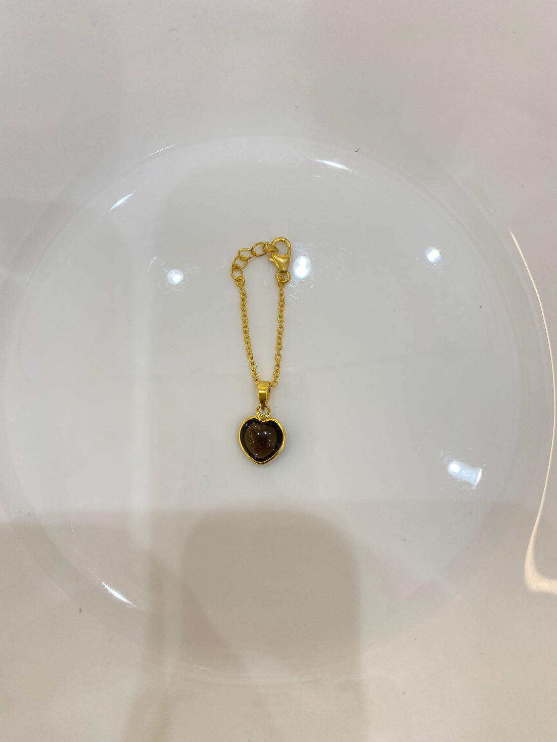 Heart Gemstone Watch Charm