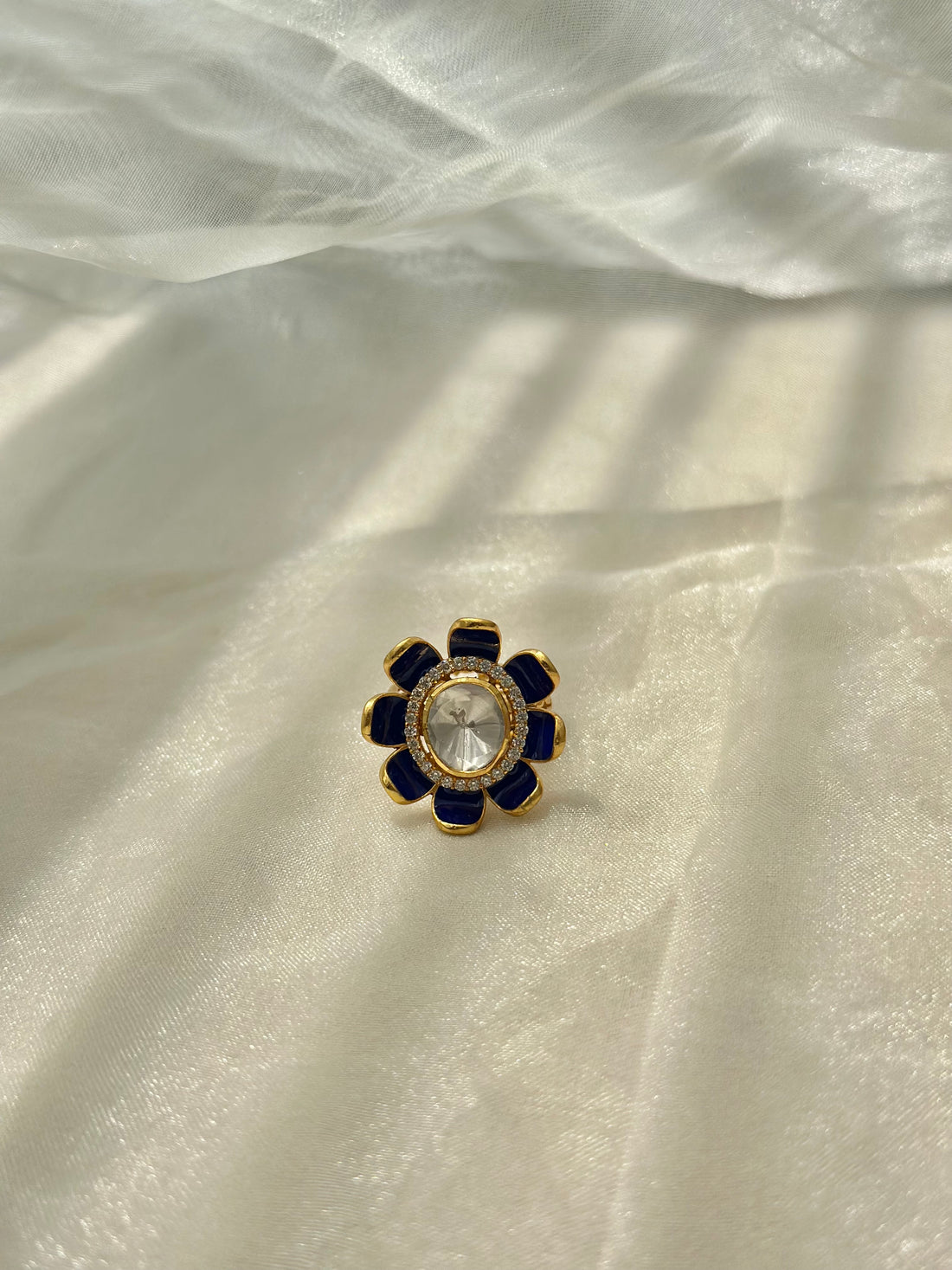 Neelam Flower Ring