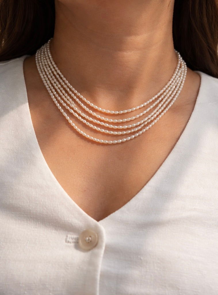Gul Pearl-5 Layer Mala