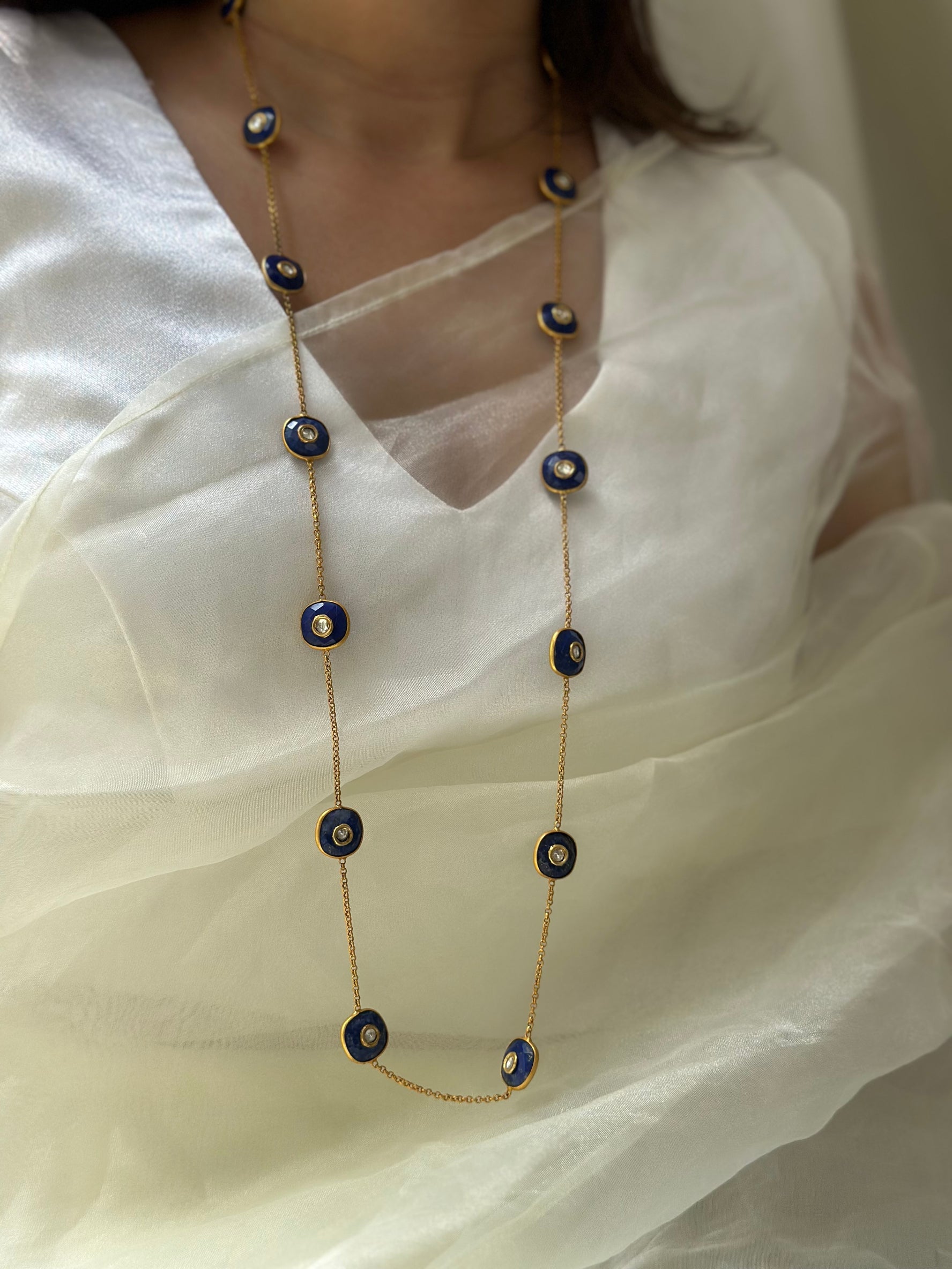 Blue Lapis Long Chain