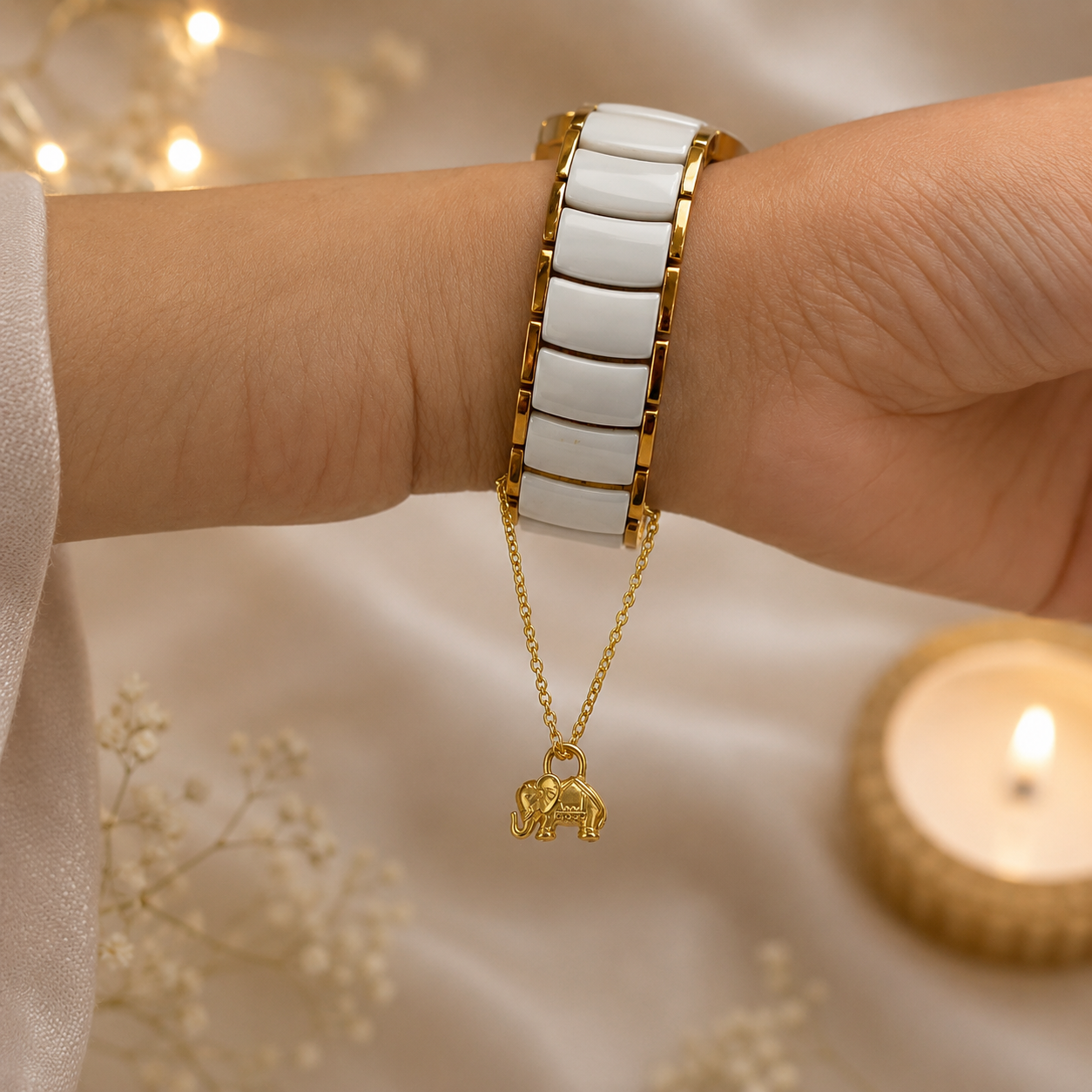Couple silver Haathi Rakhi and Lumba set in 92.5 sterling silver – Eterno India