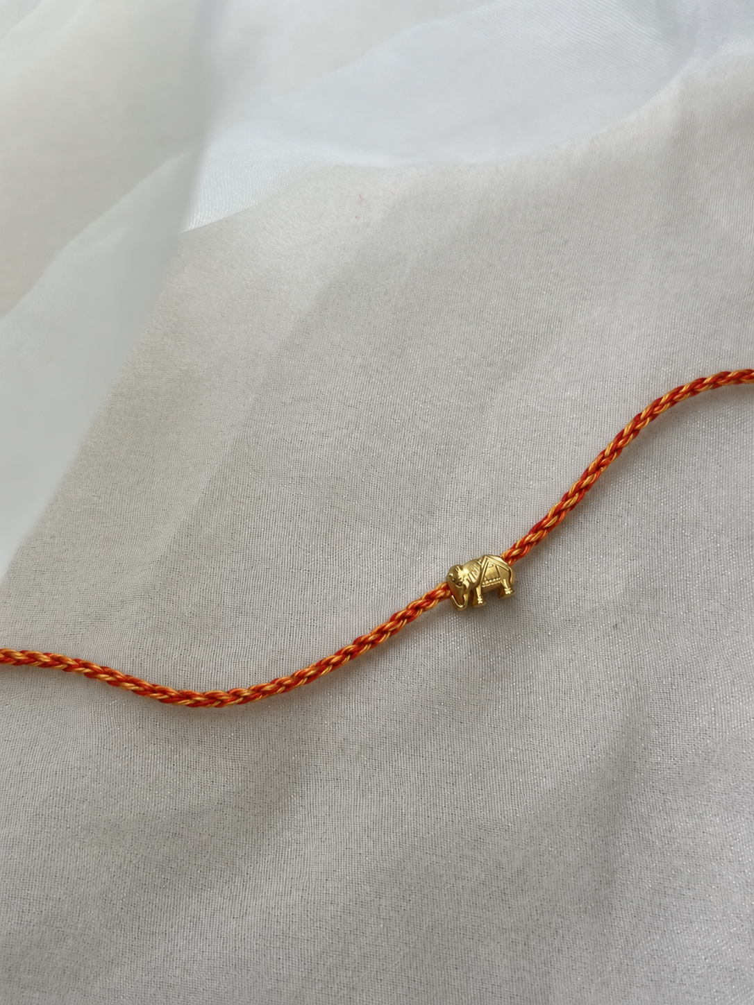 Haathi Rakhi in 92.5 fine silver with elephant motif – Eterno India