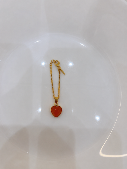 Heart gemstone sterling silver watch charm – Eterno India