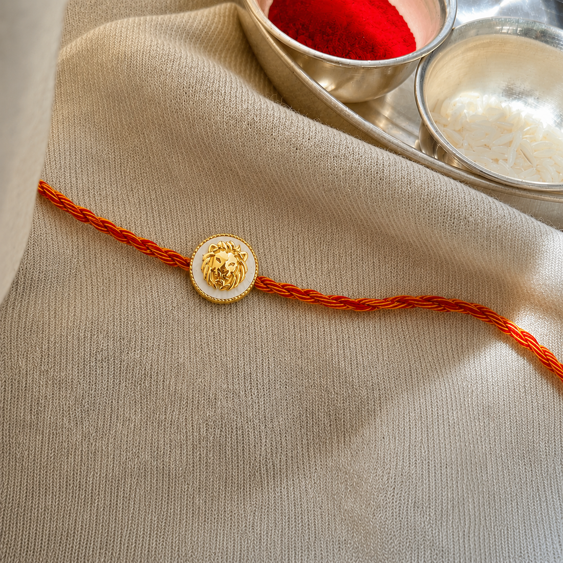 OG Lion Rakhi Cum Pendant (92.5 Fine Silver)